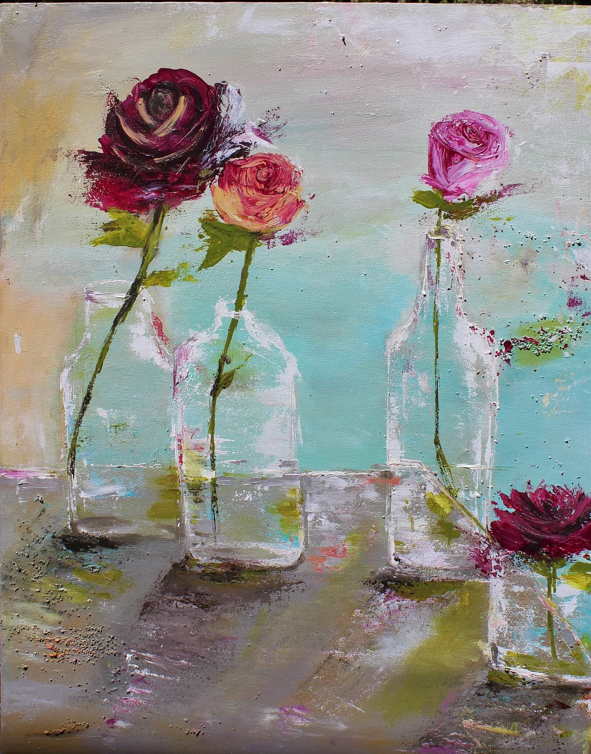 Alone But Not Lonely, Acrylic on canvas, 22 x 28 in
