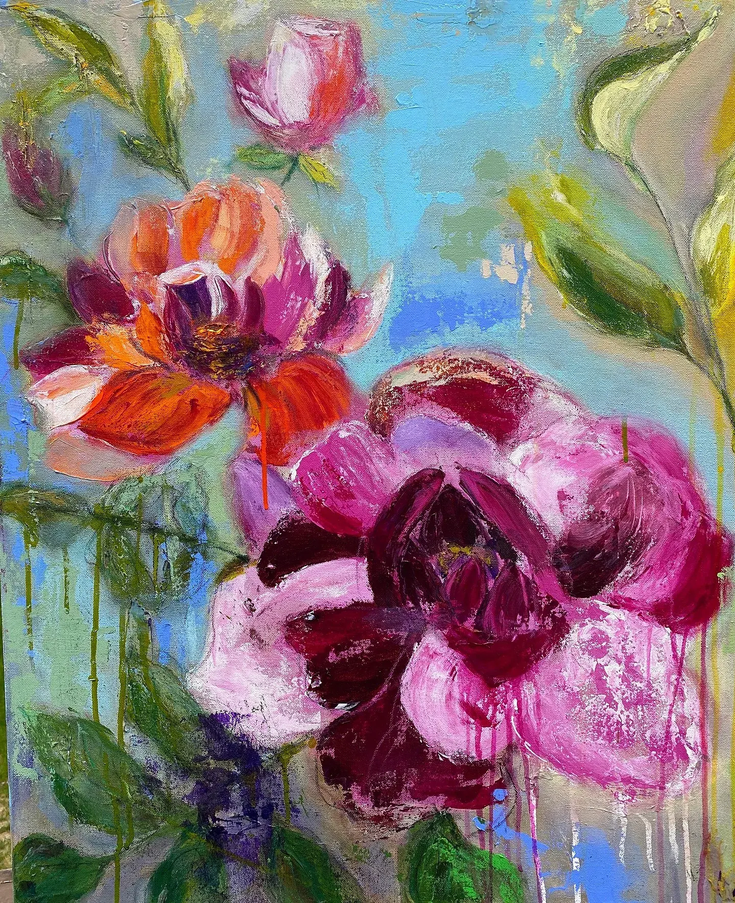 Early Spring, Acrylic on canvas, 24 x 30 in