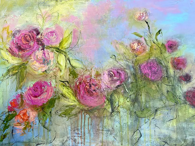 Gentle Is Her Soul But Wild Is Where Her Heart Lives III, Acrylic on canvas