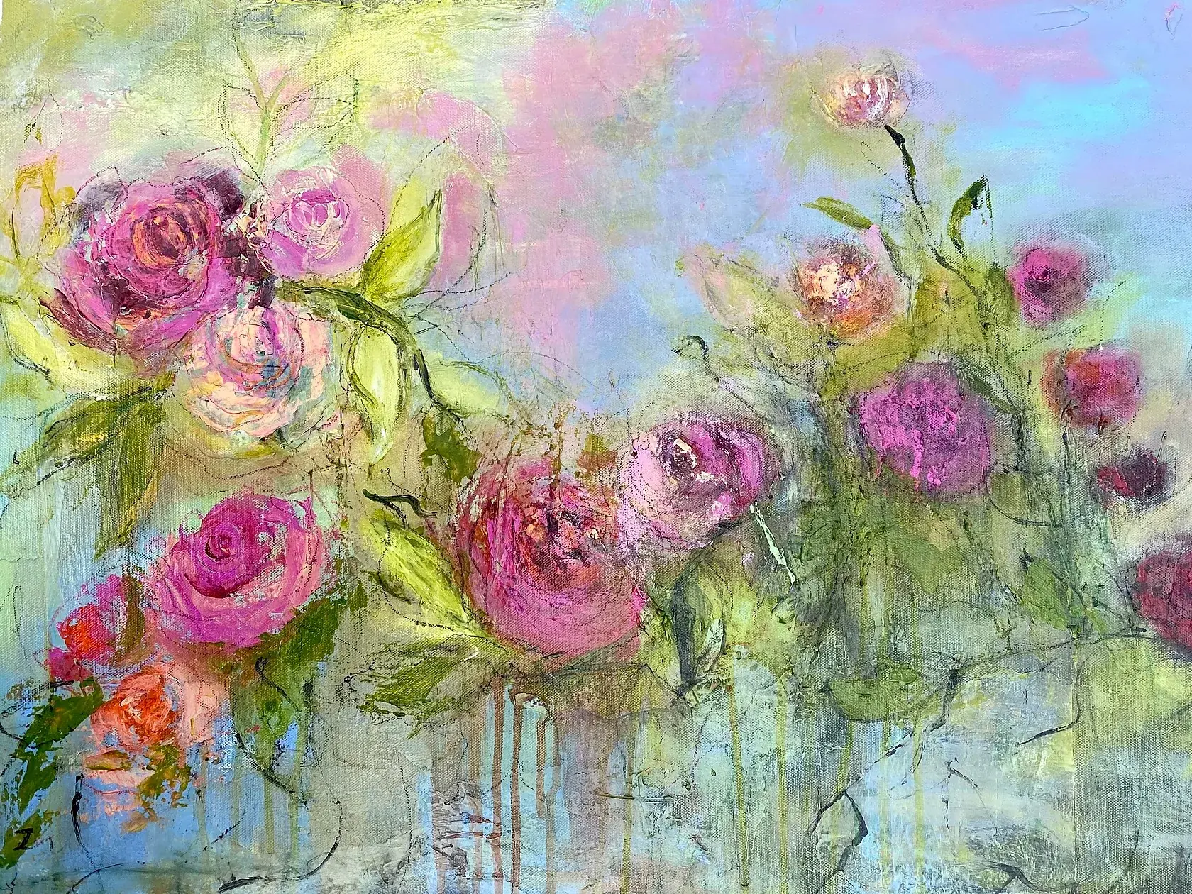 Gentle Is Her Soul But Wild Is Where Her Heart Lives III, Acrylic on canvas, 28 x 22 in