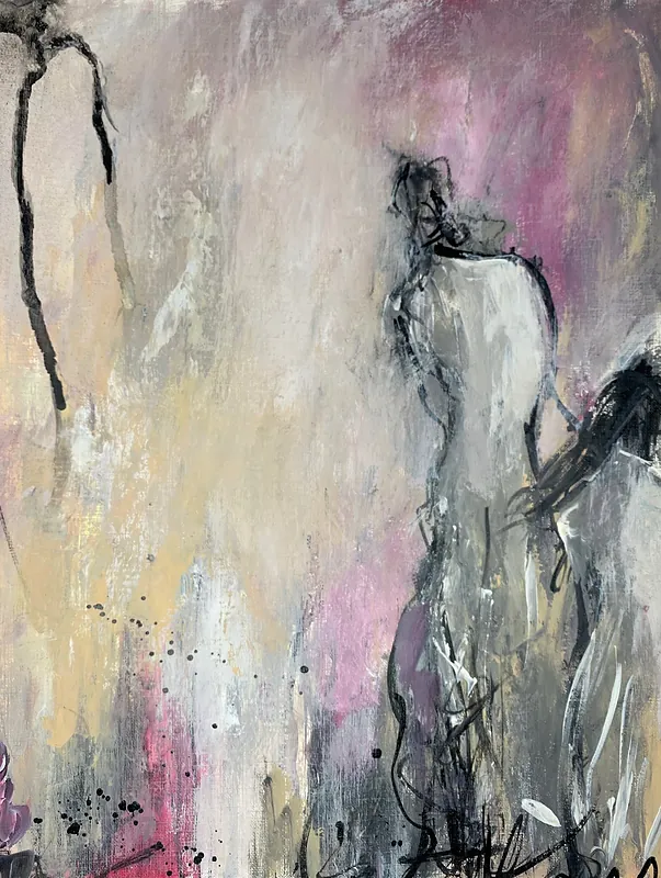 Hole-and-Corner, Acrylic and India ink on canvas paper
