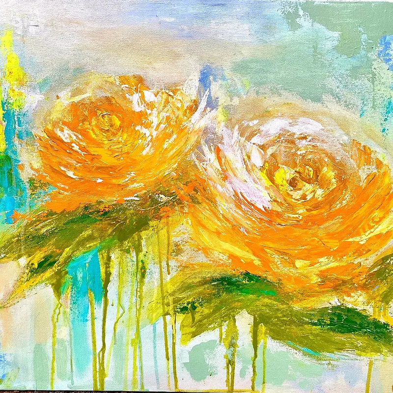 In Sunshine and Shade, Acrylic on canvas