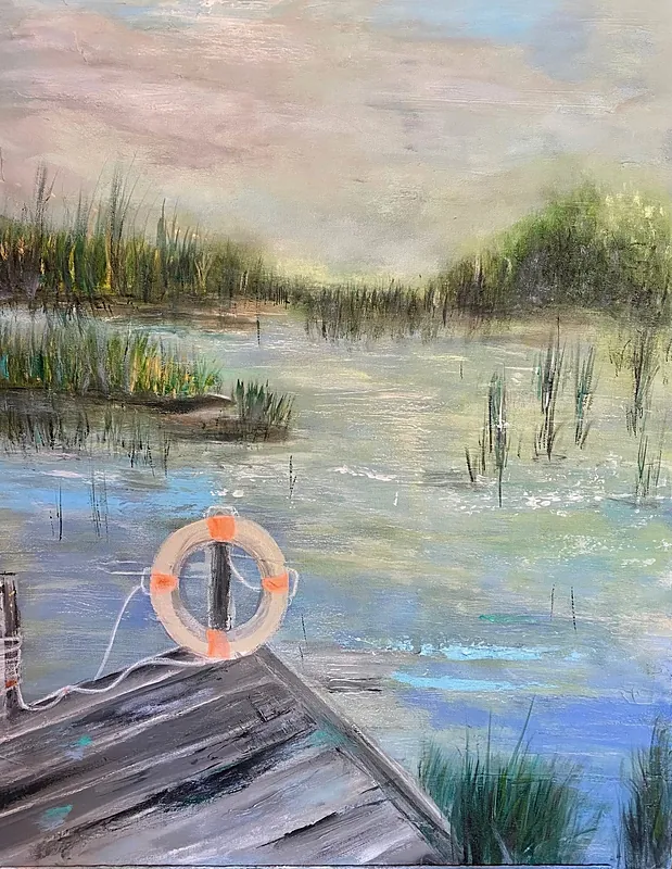 Morning View, Acrylic on canvas