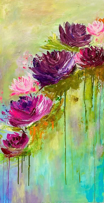 New Beginnings, Acrylic on canvas