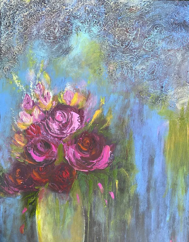 Renewing Vows, Acrylic on canvas